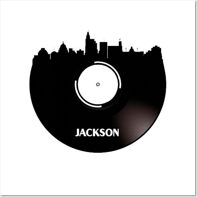 Jackson Mississippi Vinyl Wall Art by Ferrazi